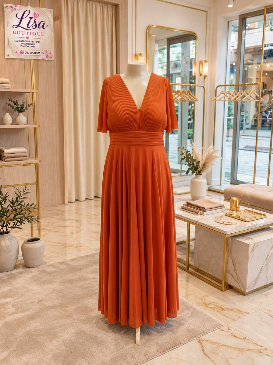 Vestido Vestido terracota, Terracota
