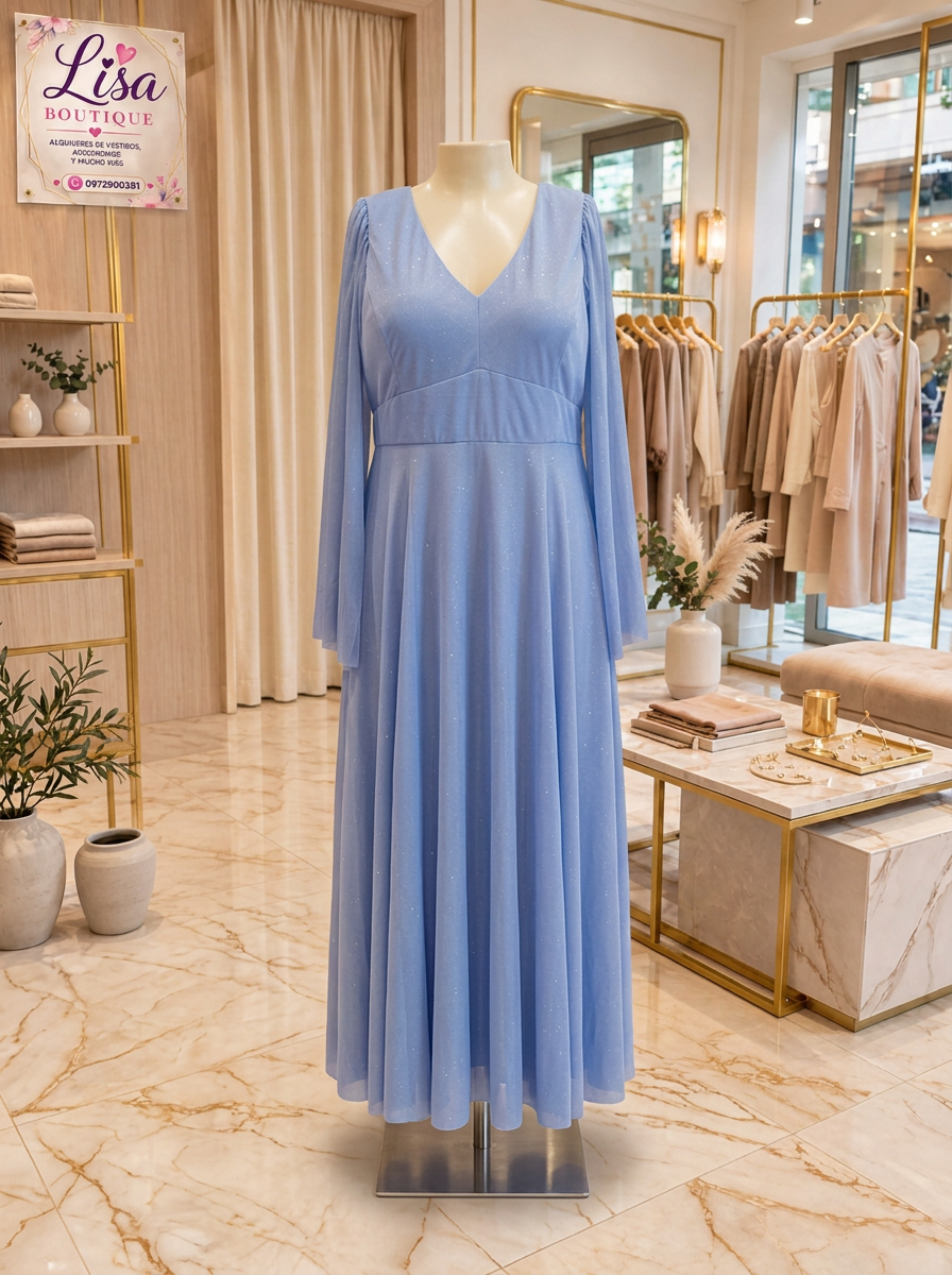 Vestido Vestido celeste, Celeste
