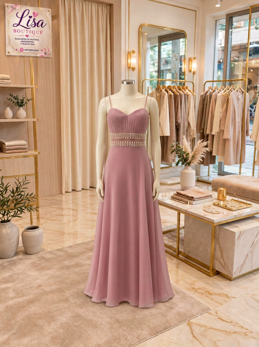 Vestido Vestido rosa viejo,
