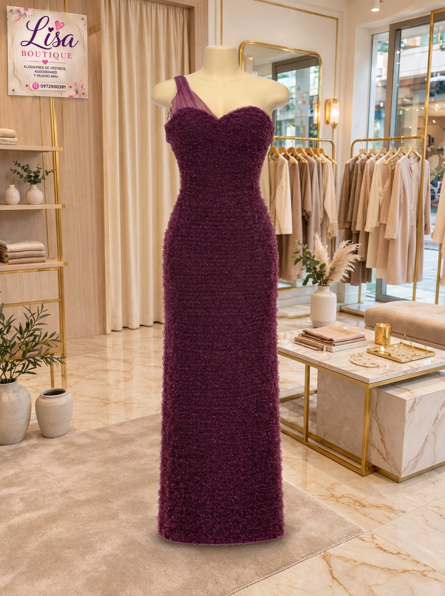 Vestido Vestido bordó, Bordó
