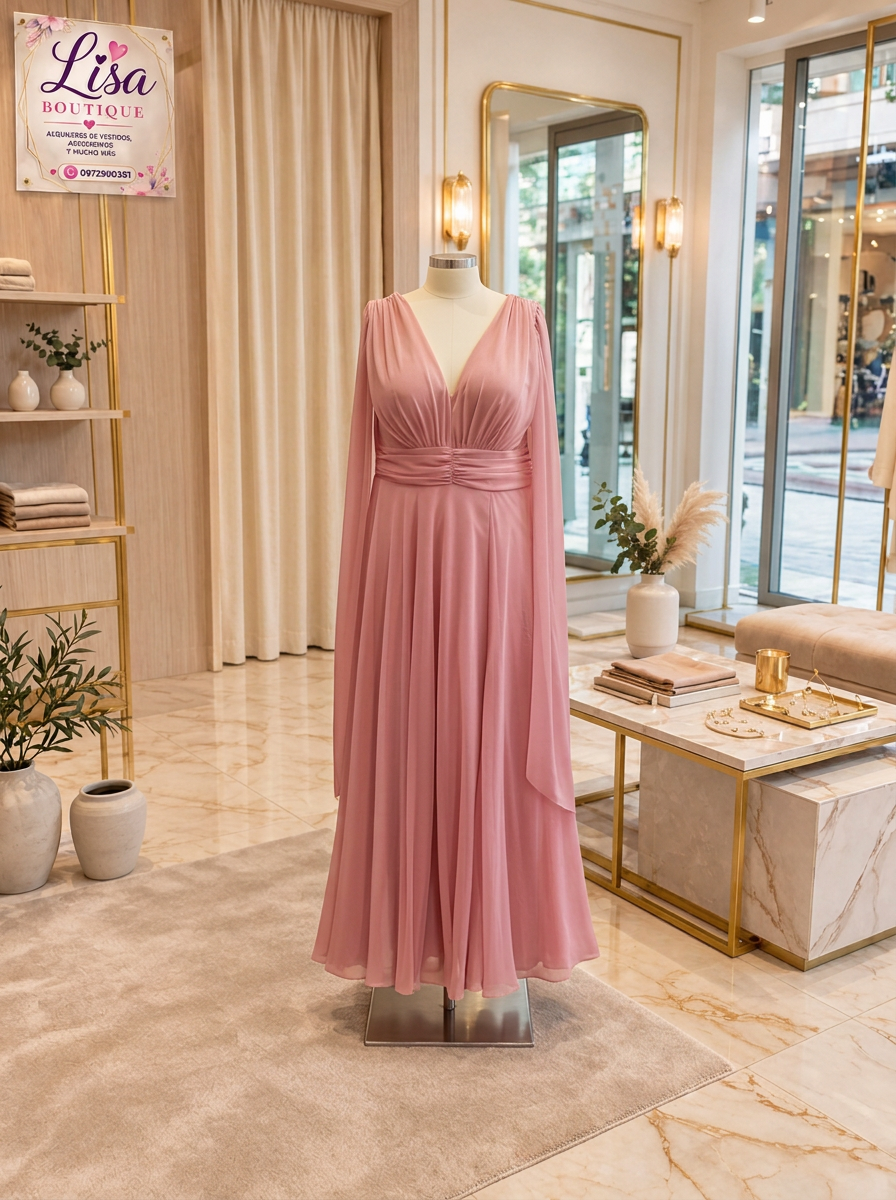 Vestido Vestido rosa viejo, Rosa viejo
