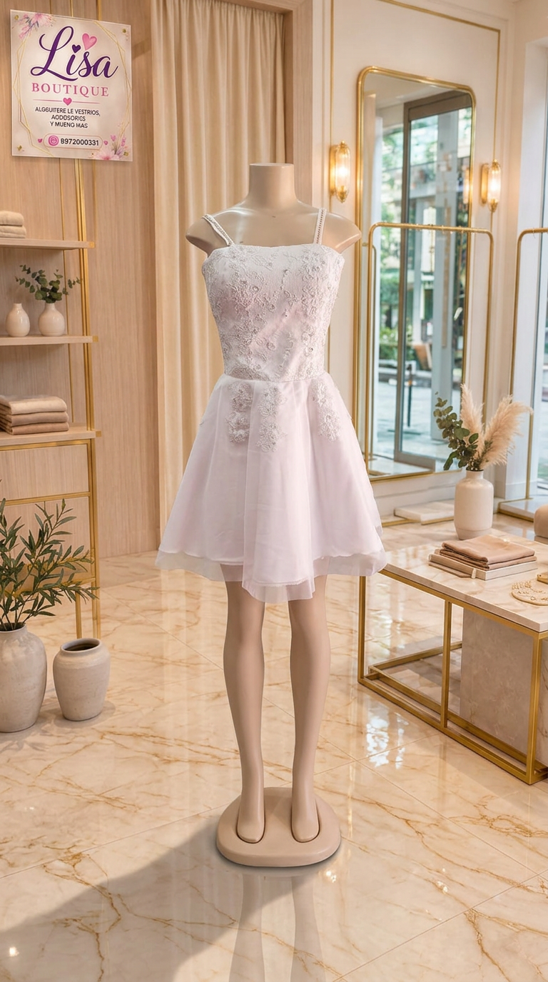Vestido Vestido blanco, Blanco