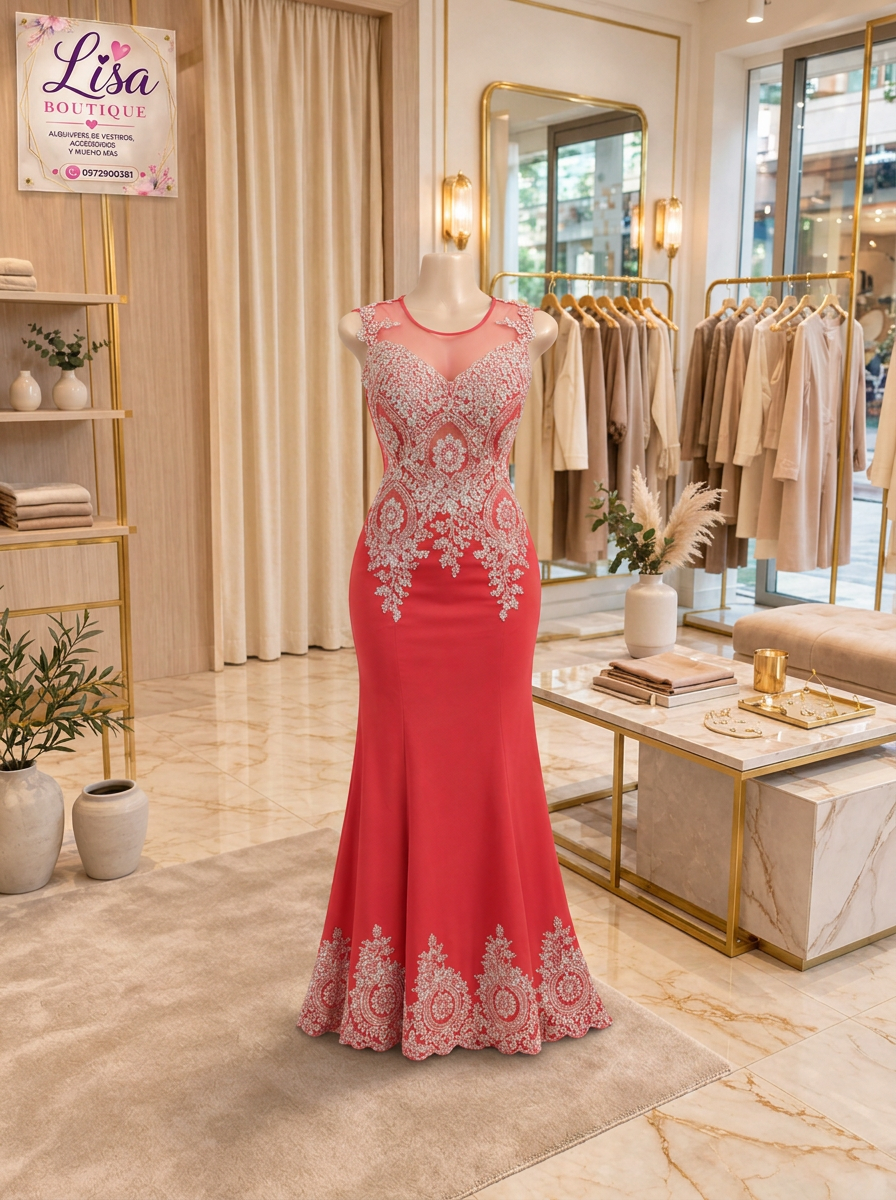 Vestido Vestido rojo, Rojo
