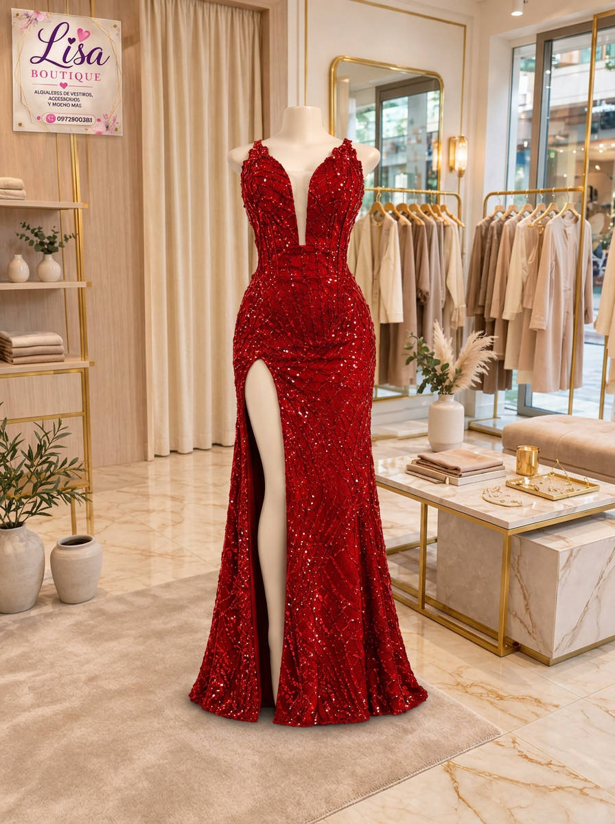 Vestido Vestido rojo, Rojo