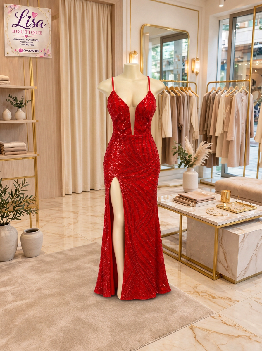 Vestido Vestido rojo, Rojo